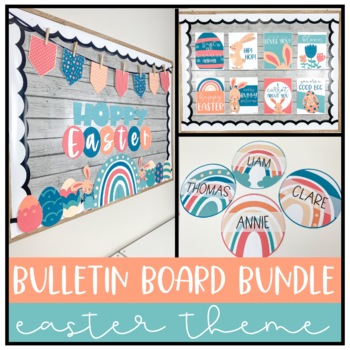 Preview of Easter Bulletin Board BUNDLE | Easter Classroom Decor