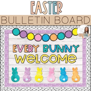 Preview of Easter Bulletin Board | Every Bunny Welcome Theme