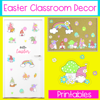 Preview of Easter Gnomes Bulletin Board Decor