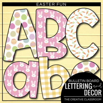Preview of Easter Bulletin Board Lettering and Borders