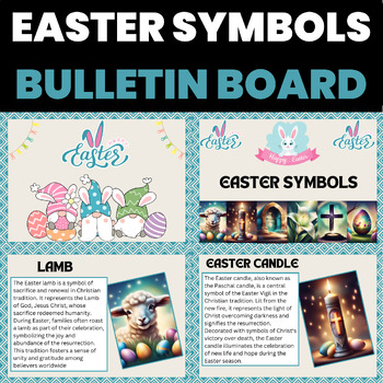 Preview of Easter Bulletin Board | Easter Symbols Bulletin Board | Lent and Easter Symbols