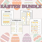 Early Math Easter Bundle More or Less - Patterns - Count -