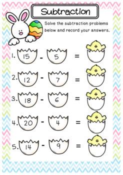 Easter Bundle- Addition, Subtraction, and Skip-Counting by A Kiwi's ...