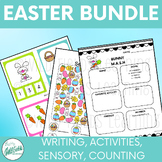 Easter Bundle - Writing Activities - Counting - Matching
