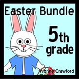 Easter Bundle for Fifth Grade | Math and Literacy Skills Review