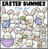 Easter Bunnies Clip Art Collection