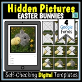 Easter Bunnies Editable Hidden Picture Digital Google Form