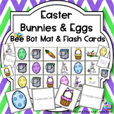 Easter Bunnies & Eggs Bee Bot Mat and Flash Cards
