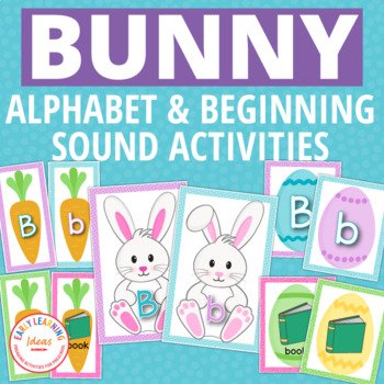 Preview of Easter Literacy Center Activities Fun Easter Bunny Phonics Activities Preschool