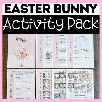Preview of Easter Bunny Activity Pack | 5 Days of Themed Fun!