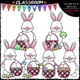Easter Bunny Builds A Basket Clip Art - Sequencing Clip Ar