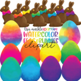 Easter Bunny Chocolate Clipart Easter Egg Clipart Watercol
