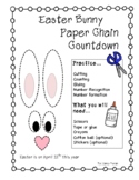 Easter Bunny Countdown Paper Chain