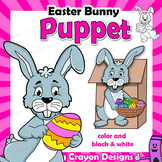 Easter Bunny Craft Activity | Printable Puppet