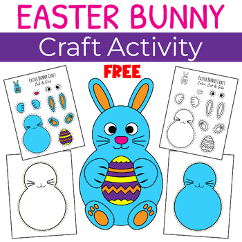 Preview of Easter Bunny Craft : Easter Activities | Easter Art Projects | Bulletin Board