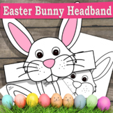 Easter Bunny Craft Hat  / Crown Template Bunny Headband / 