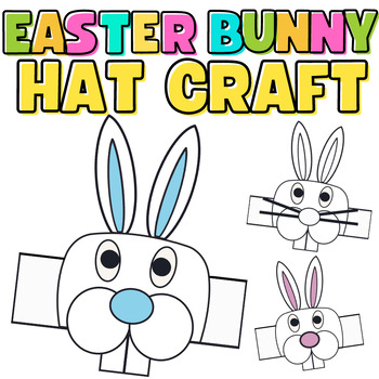 Preview of Easter Bunny Craft Hat / Crown Template Bunny Headband / Rabbit Craft Printable