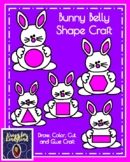 Easter Bunny Craft Shape Activity - Easter Rabbit - Math Center