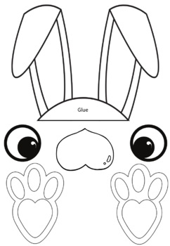 Easter Bunny Craft Template by CasualCase | Teachers Pay Teachers
