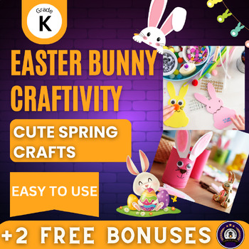 Preview of Easter Bunny Craftivity - Fun Easter Craft - Spring Board Ideas - For Preschool