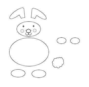 Easter Bunny Cutout by Blue Medow Materials | TPT