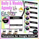 Easter Bunny Daily & Weekly Agenda Template for Google Slides™