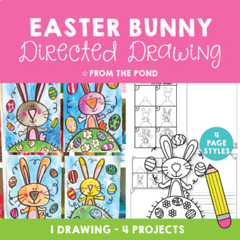 Preview of Easter Bunny Directed Drawing