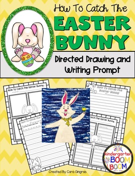 Preview of Easter Bunny Directed Drawing (How To Catch The Easter Bunny) K/1