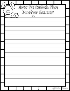 Easter Bunny Directed Drawing (How To Catch The Easter Bunny) K/1