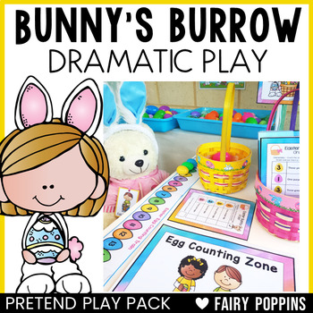 Preview of Easter Bunny Dramatic Play Printables | Pretend Play Pack, Spring