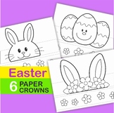Easter Bunny Ear Egg Printable Paper Crown Hat Craft Easte