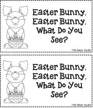 Preview of Easter Bunny, Easter Bunny, What Do You See? Reader
