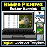 SPRING Easter Mystery Picture Digital Worksheets Google Templates