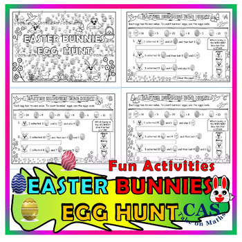 Preview of Easter Bunny Egg Hunt ~ Easter Math Activity