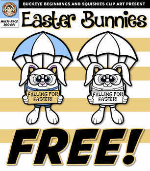 Preview of Easter Bunny FREE! {Squishies Clipart}