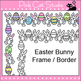 Easter Clip Art - Bunny Frame / Border