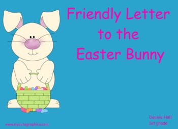 Preview of Easter Bunny Friendly Letter