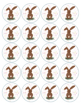 Preview of Easter Bunny Gift/Cookie Tag - Spring Printable