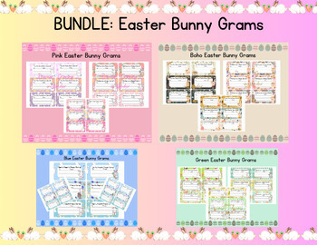 Preview of Easter Bunny Grams Bundle
