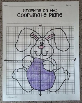 Preview of Easter Bunny - Graphing on the Coordinate Plane Mystery Picture