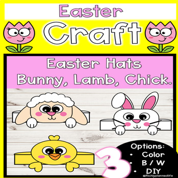 Preview of Easter Bunny Hat | Chick | Lamb | Springtime | Easter Headband