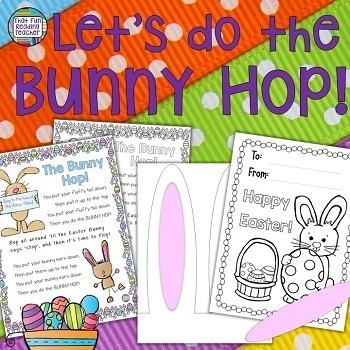 Preview of Easter Bunny Hop! Active Literacy Craftivity