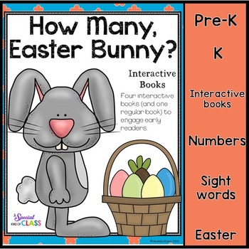 Preview of Adapted Books Easter Bunny Number