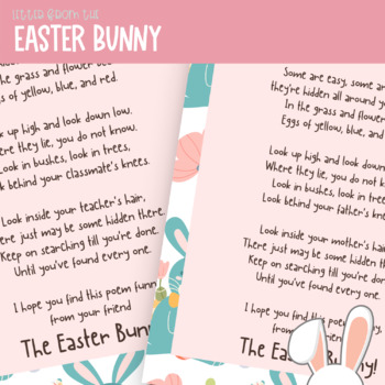 Easter Bunny Letter And Editable Stationary By Amores Education 