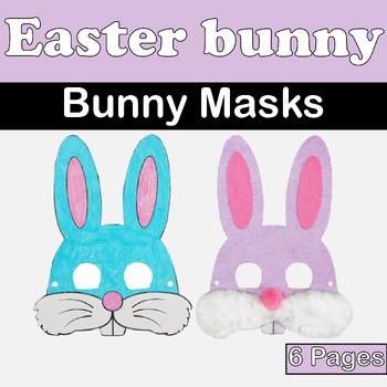 Preview of Easter Bunny Masks Craft | Easter Sunday Fun and Easy Activity for Kids