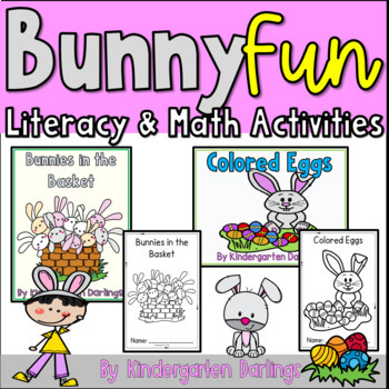 Preview of Easter Bunny Math and Literacy Printable Activities for Spring