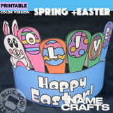Easter Bunny Name Crafts and Activities- Spring Hat Writin