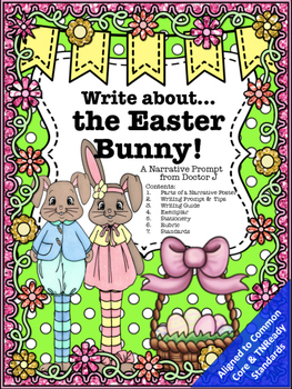 Preview of Easter Bunny Narrative Creative Story Writing Prompt Common Core 2nd 3rd 4th 5th