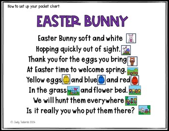 Easter Bunny (Pocket Chart Poem and Student Books) by Judy Tedards