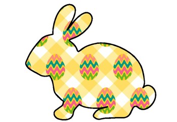 Preview of 8 Easter Bunny Rabbit, Spring Activity, Cut and Paste, Bulletin Board Decor